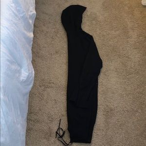 Long black cardigan